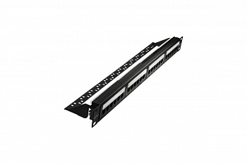 Патч-панель SuprLan 19", 24хRJ-45, UTP, Cat.6, 1U (10-0427)